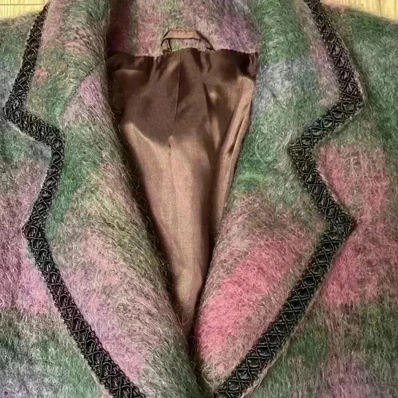 Vintage Mohair 100% Pure Wool Donegal Design Coat - Picture 2 of 7